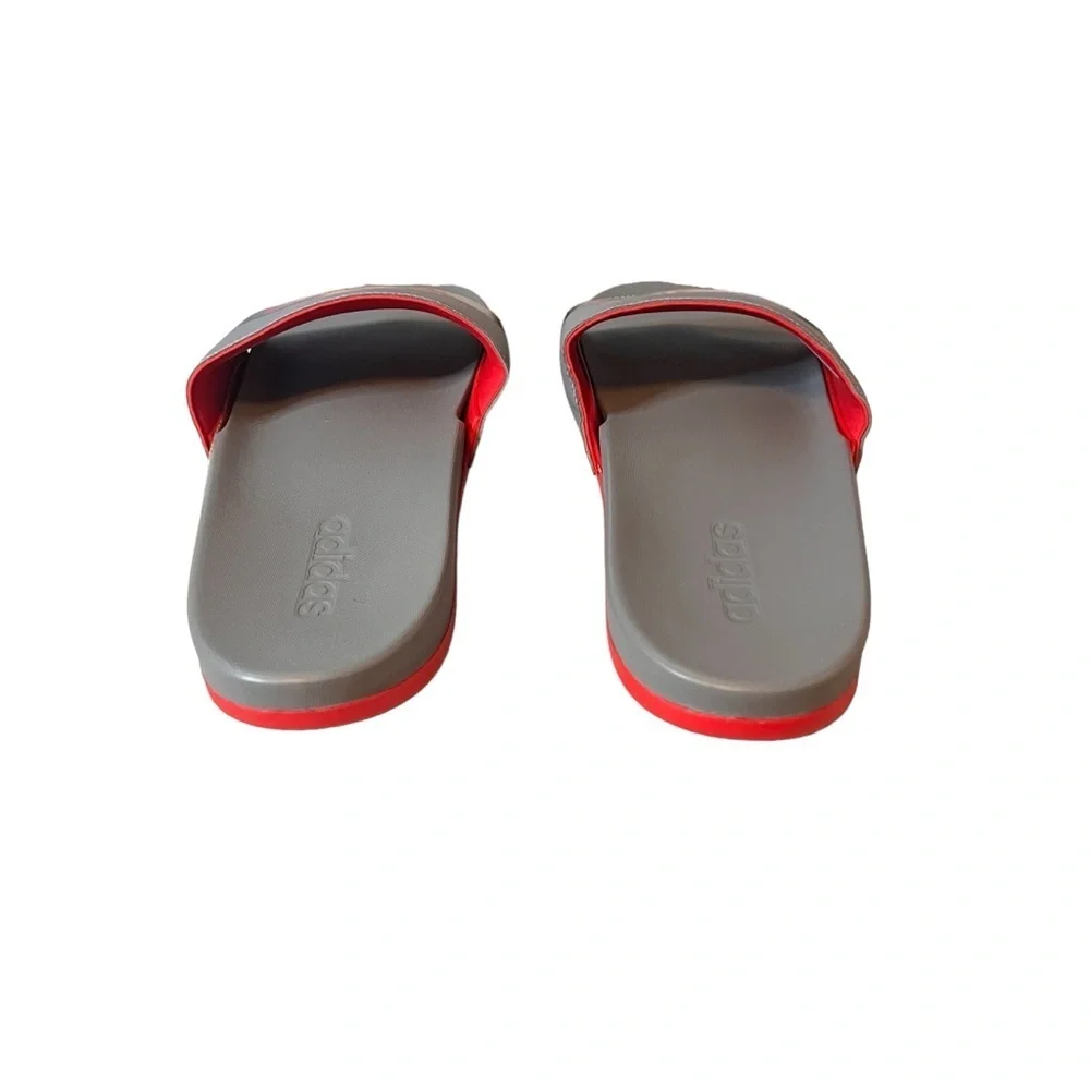 Adidas Adilette Comfort Mens Shoes Size 18, Color: Vivid Red/Grey Three-Carbon